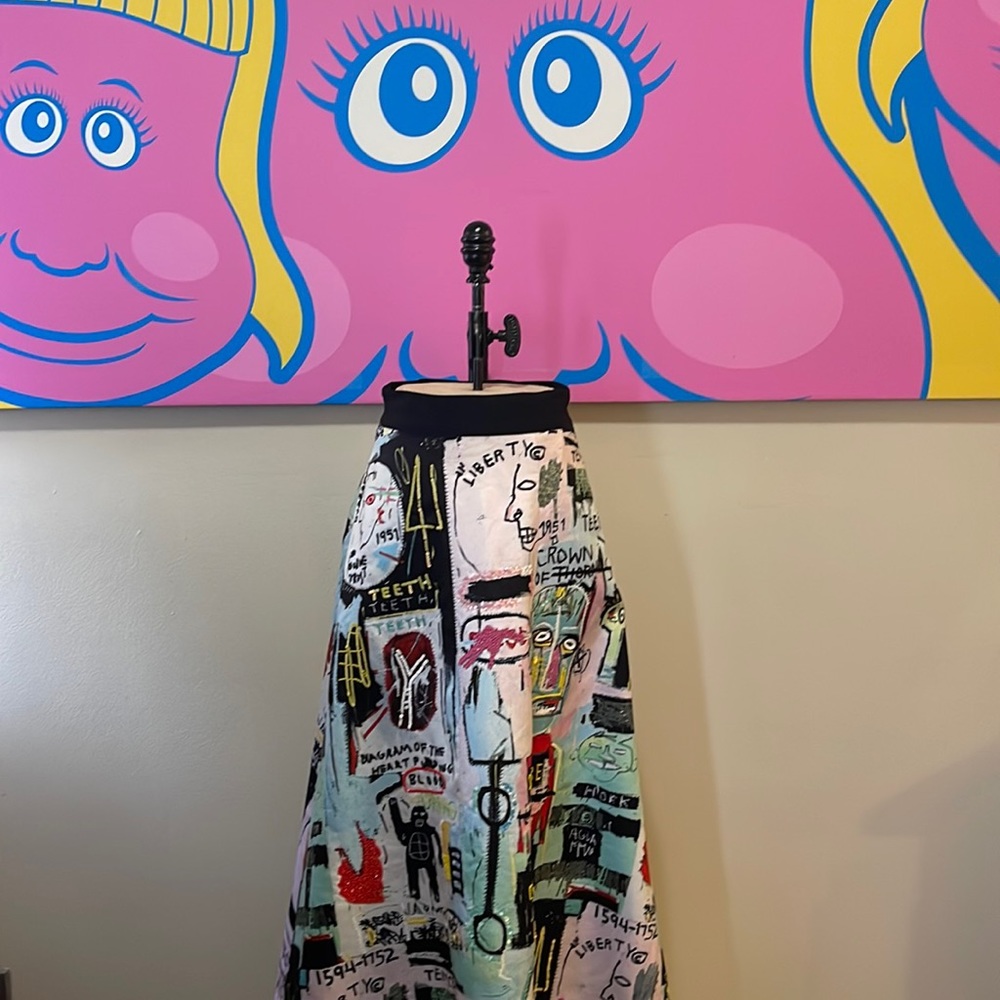 Alice + Olivia Basquiat Beaded Limited Edition Maxi Skirt